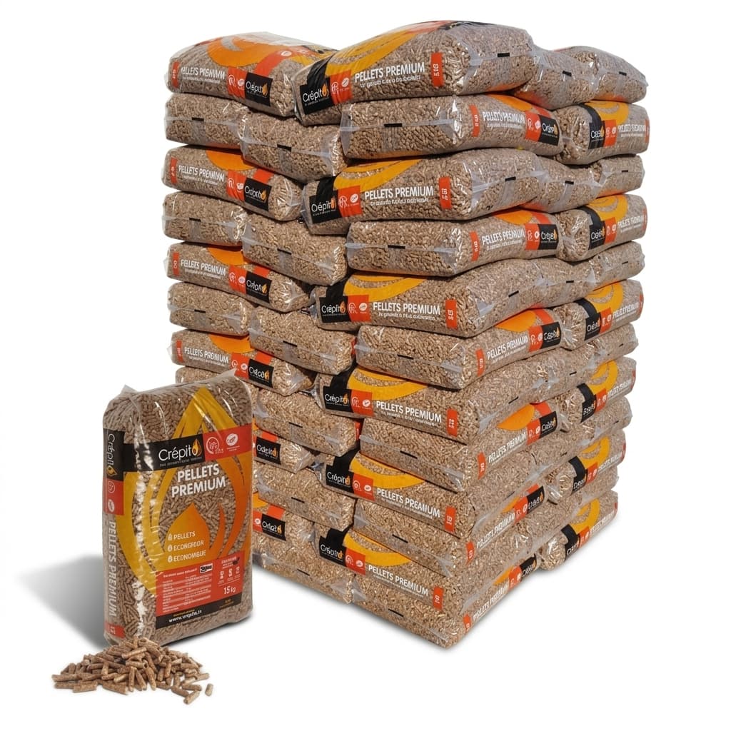 Chauffe au Bois — Granulés bois BADGER 1/2 Palette de 36 sacs de 15 kg Séchage Naturel
