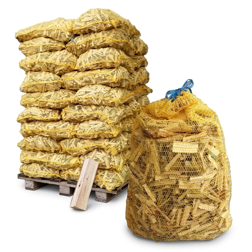 Chauffe au Bois — 50 filets Bois d'allumage Bois tendre calibre 8cm Bois Noble