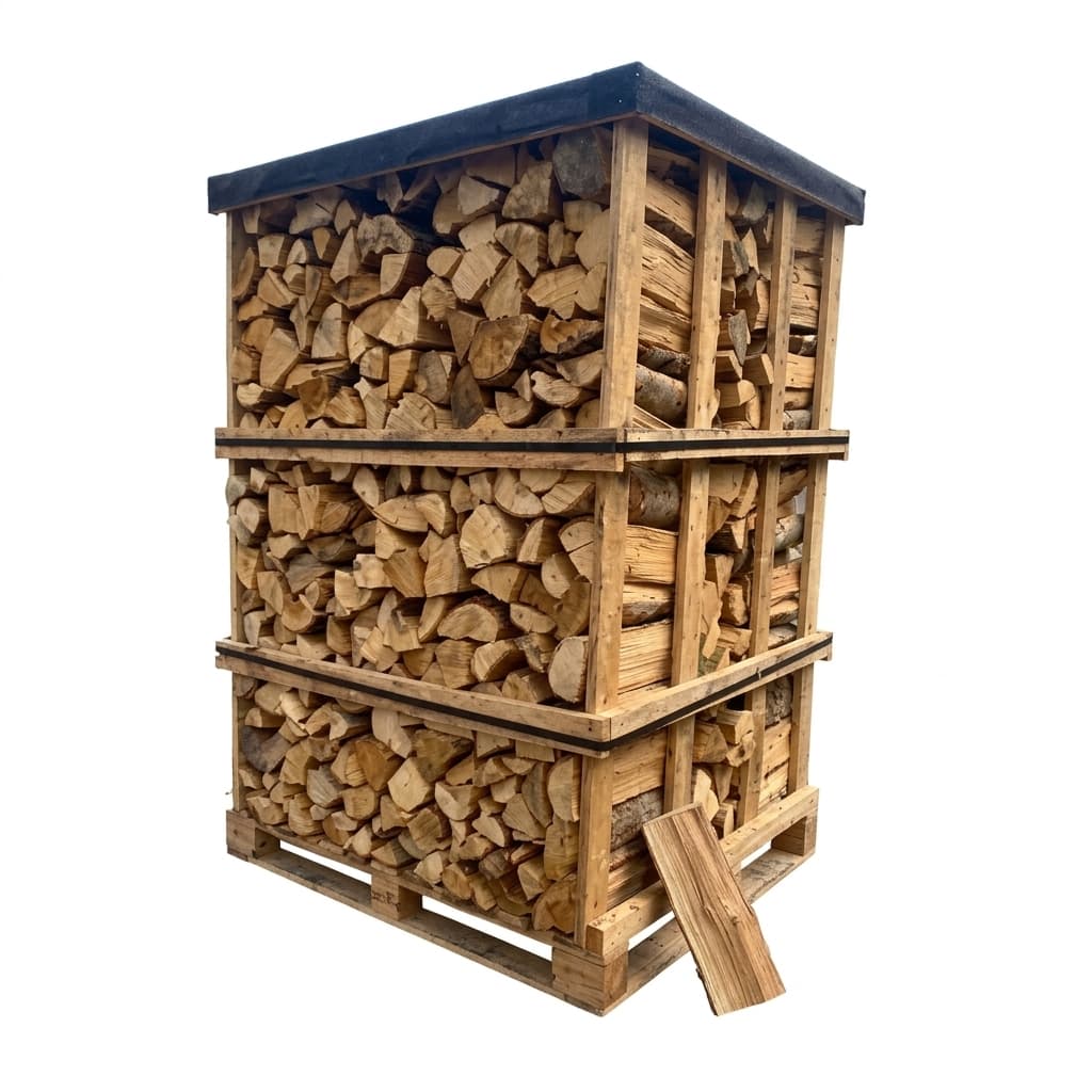 Chauffe au Bois — Mélange de bois durs 25cm Palette de 3,3 stères Forêt Française