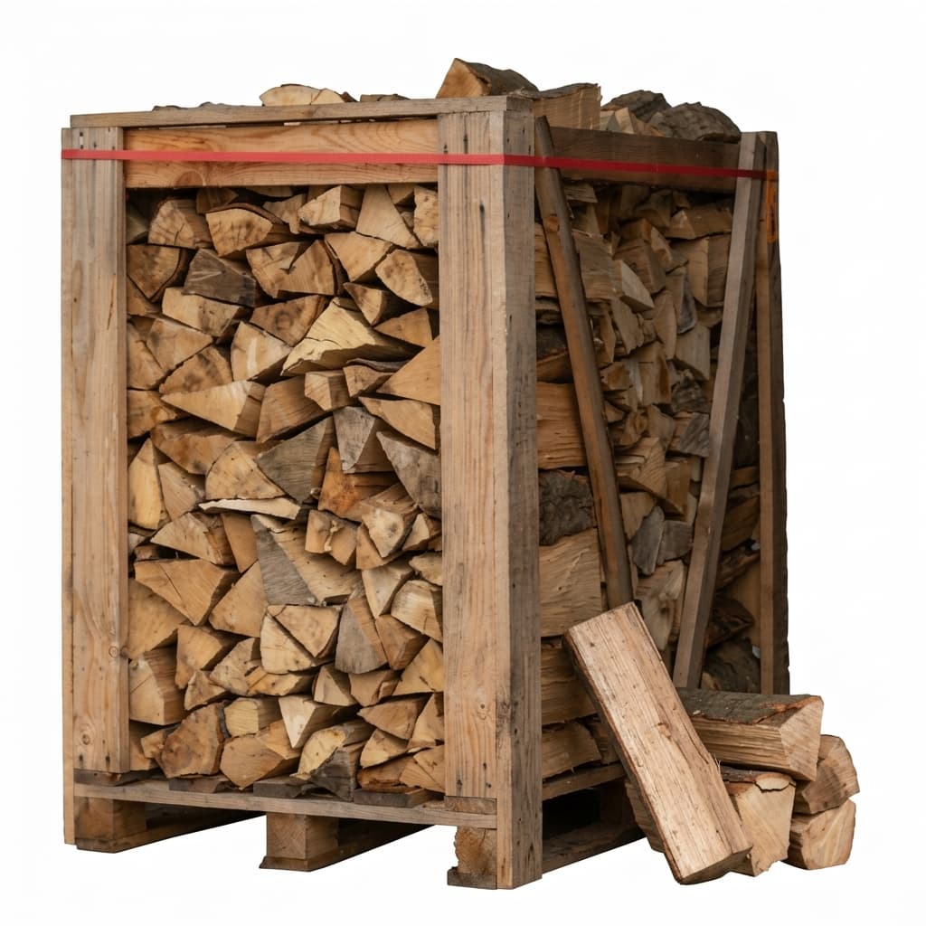 Chauffe au Bois — Bois de chauffage 25cm Palette 1,7 stère 100% Hêtre Séchage Naturel