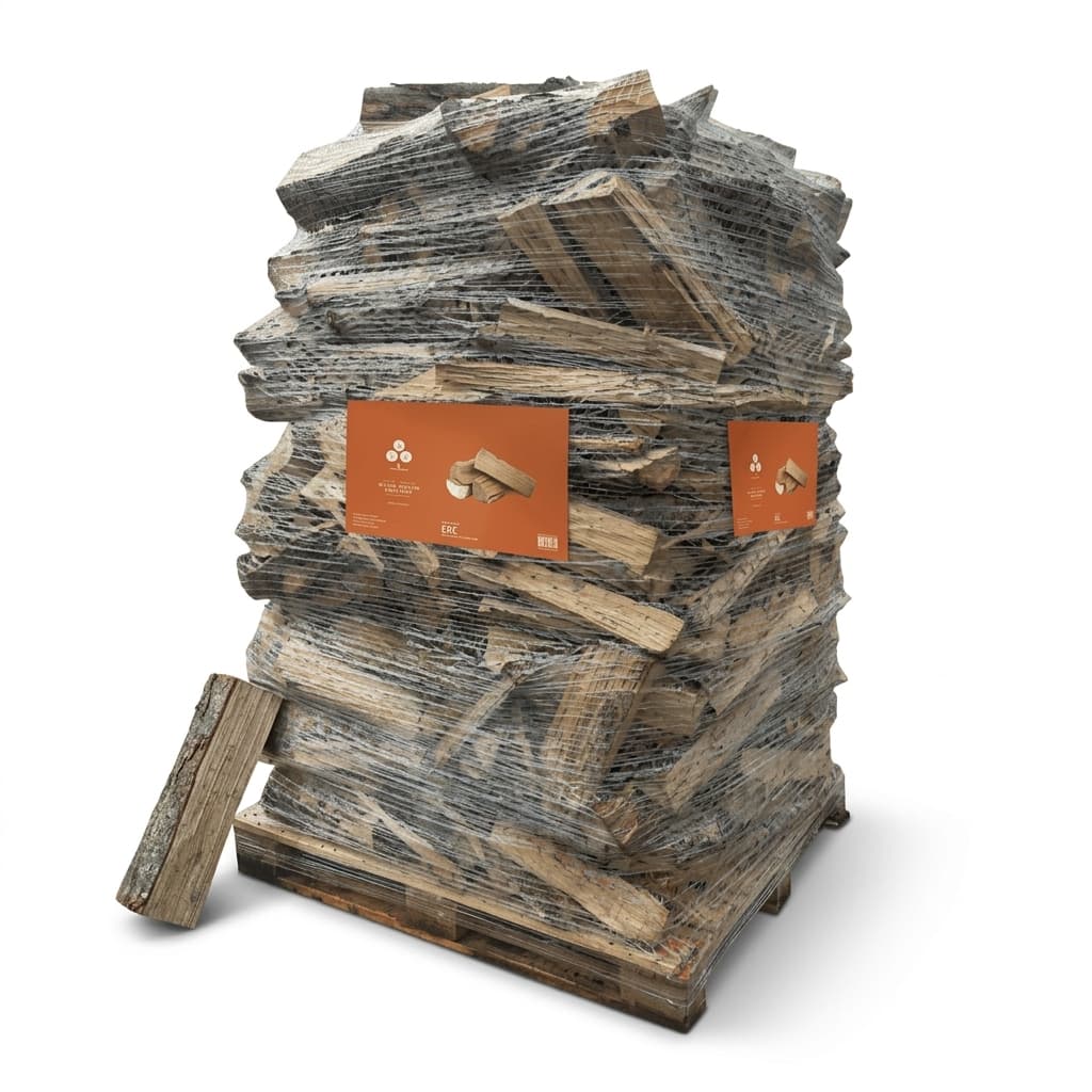 Chauffe au Bois — Bois de chauffage 40 cm Wooday 100% feuillus Séchage Naturel